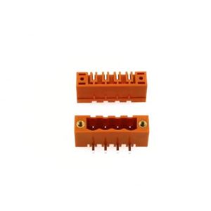 TERM 4P 5.08MM 90* ORANGE CLOSED MALE SCREW MOUNT THT - BYTE 09299  - 2EDGRM-5.08-04P-15-00AH