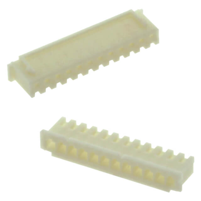 CONN T.B. 2.50mm 12P(1x12) IVORY FEMALE  (L-KLS1-2.50-12-H)