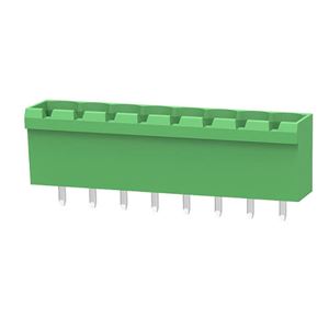 TERM 8P 5.08mm 180* GREEN CLOSED MALE LONG PIN THT - BYTE 09470  - 2EDGVC-5.08-08P-14-190AH