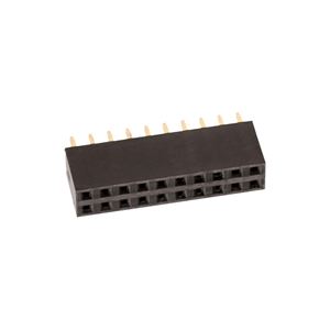 FEMALE DUAL SOCKET HEADER WR-PHD 2x10 20P 180* 2.54mm THT - BYTE 09490  - 61302021821