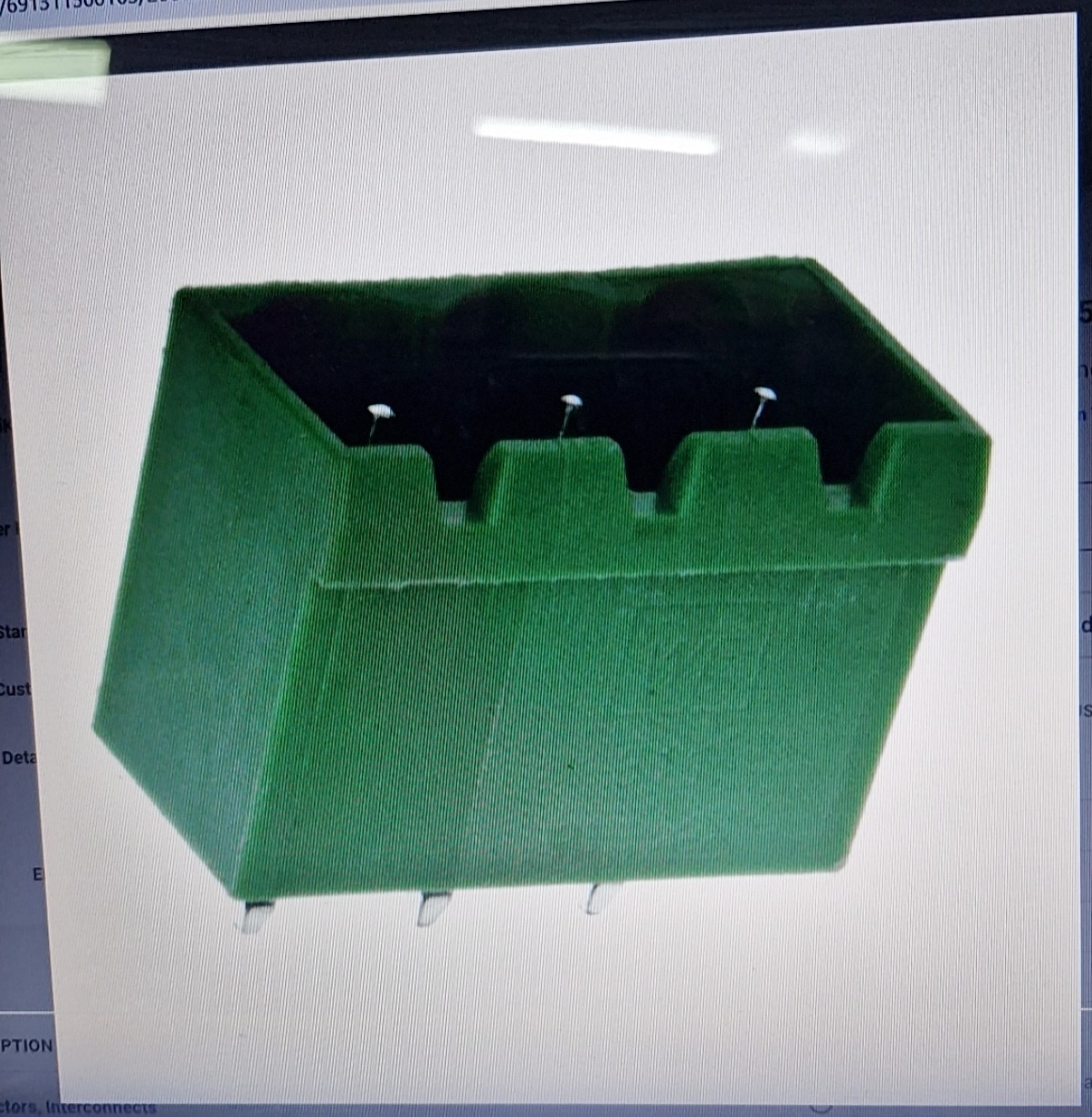 TERM BLOCK HDR 3POS 180* VERT 5.08mm GREEN CLOSED THT (691311500103)