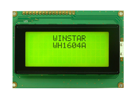 LCD 16x4 87x60x13.6mm YELLOW GREEN  (WH1604A-YYH-ET#)