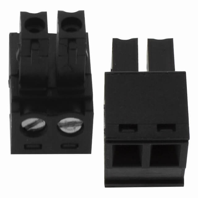 TERM 2P 3.81mm BLACK FEMALE  (15EDGK-3.81-02P-13-00AH)