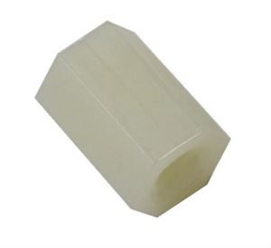 SPACER M2X10 NYLON HEXAGONAL STANDOFF WHITE - BYTE 13421  - *