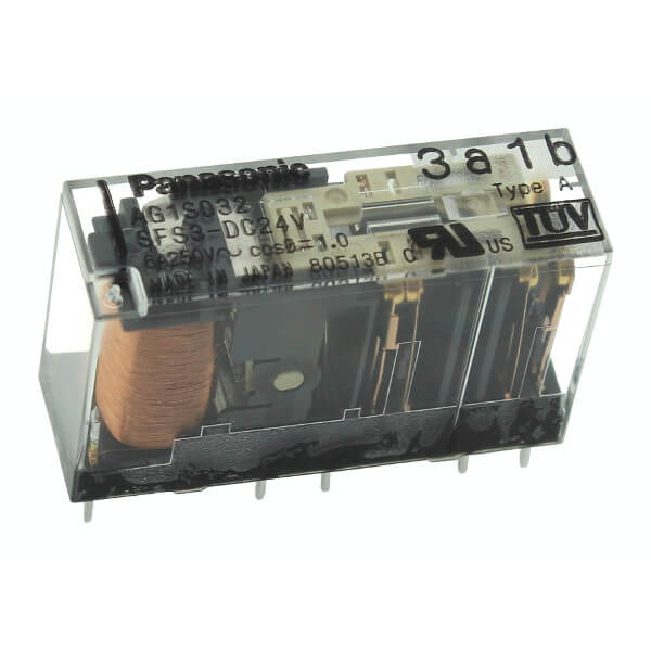 RELAY 6A 24VDC 3PNC SMALL SIZE THT (SFS3-DC24V)