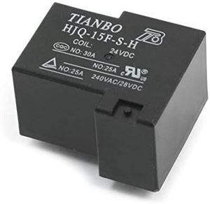 RELAY POWER 30A 24VDC 1FormA PCB TYPE THT - BYTE 14191  - HJQ-15F-S-H/24VDC
