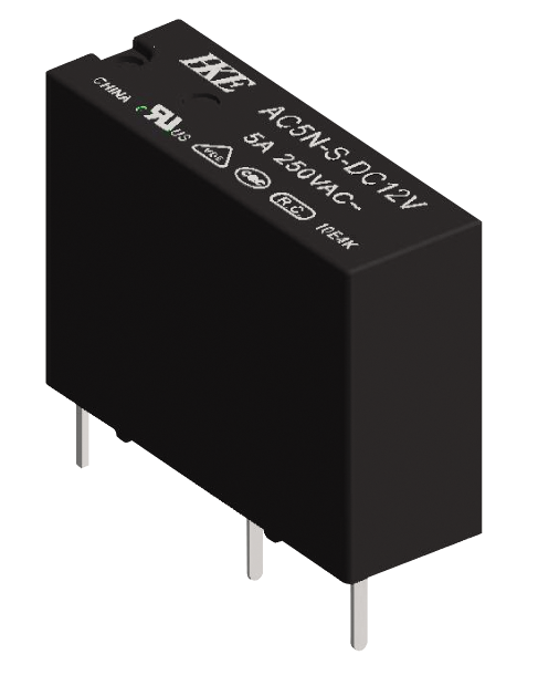 RELAY POWER 5A 12VDC 1FormA THT (AC5N-S-DC12V)
