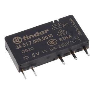 RELAY 6A 5V 1PNC SPDT 1 Form C THT - BYTE 14297  - 34.51.7.005.0010