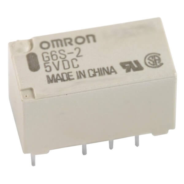 RELAY 2A 5VDC 2PNC TELECOM  THT (G6S-2 DC5)