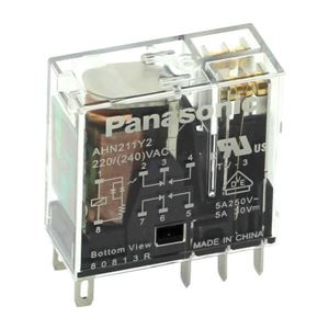 RELAY 5A 220VAC WITH LED 2PNC THT - BYTE 14333  - AHN211Y2