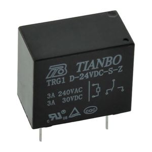 RELAY 3A 24VDC 1 FORM C THT - BYTE 14354  - TRG1-D-24VDC-S-Z
