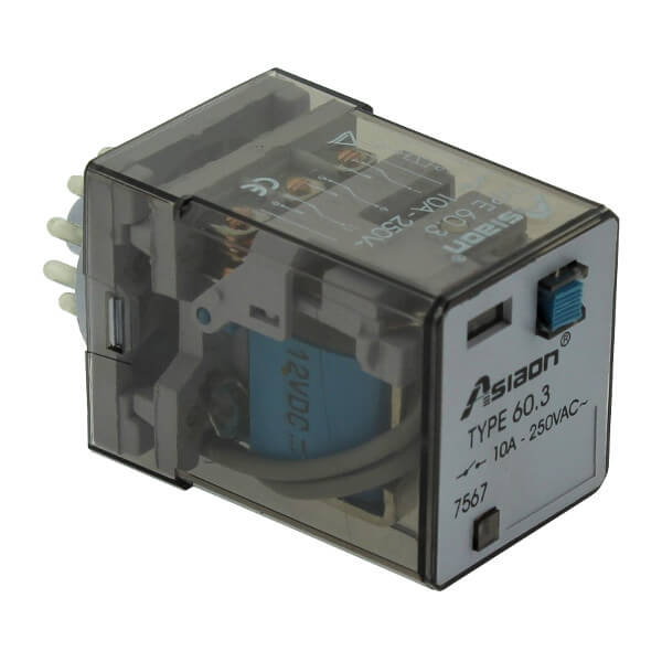 RELAY POWER 10A 12VDC 3PNC 11PIN THT (60.3-3-12VDC)