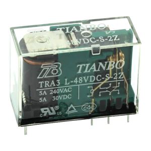RELAY POWER 5A 48VDC 2P THT - BYTE 14428  - TRA3-L-48VDC-S-2Z