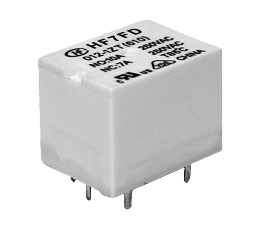 RELAY POWER 10A 12VDC 1C PCB TYPE 5PIN HONGFA THT (HF7FD-T/012-1HTF)