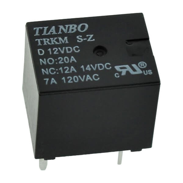 RELAY POWER 7A 12V ULTRA MINI THT (TRKM-D-S-Z-12VDC)