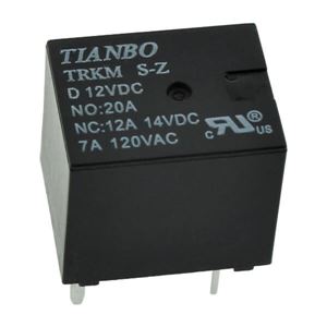 RELAY POWER 7A 12V ULTRA MINI THT - BYTE 14452  - TRKM-D-S-Z-12VDC
