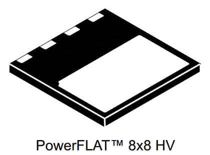 MOSFET 16A 600V N-CH POWERFLAT 8x8 HV MDMESH SMD (STL24NM60N)