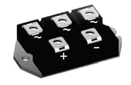 DIODE BRIDGE 60A 1600V 3PH PWS-D Flat IXYS CHASSIS (VUO64-16NO7)
