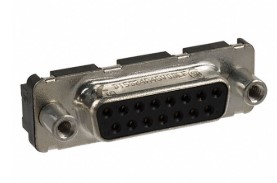 CONN D-SUB RCPT 15P VERT SLDR FEMALE THT (D15S24A4GV00LF)