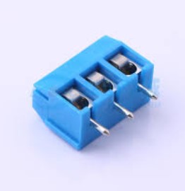 TERM BLOCK PLUG 3P 5mm BLUE SCREW TYPE THT (DB301V-5.0-3P-BU-P)