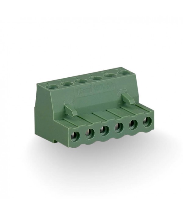 KLM 6P 3.81MM GREEN FEMALE THT (SBDK 3,81-D/6 11.019)